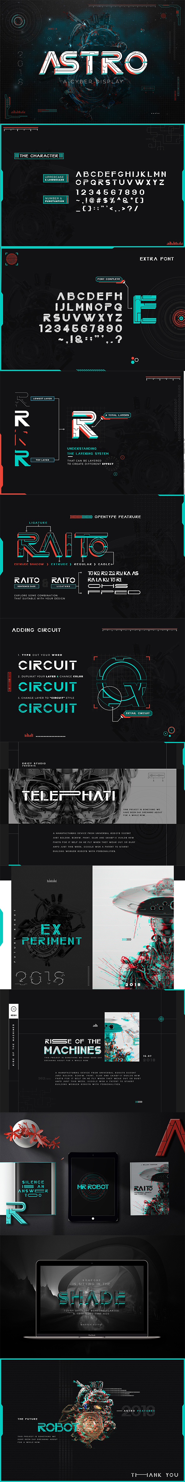 ASTRO CYBER DISPLAY FONT