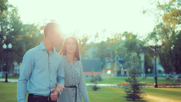 Сouple Walking in the Park