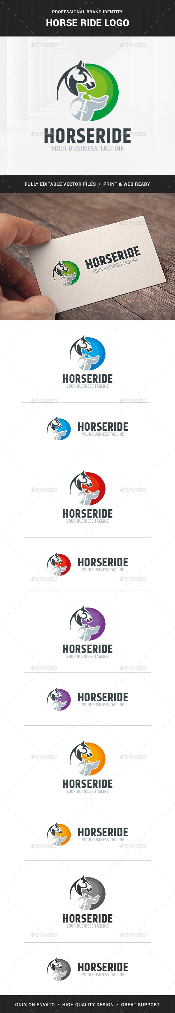 Horse Ride Logo Template