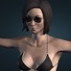 3D summer girl model obj - 3DOcean Item for Sale