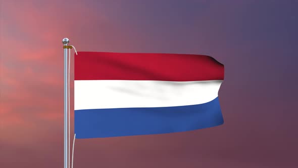 Netherlands Flag 4k