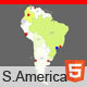 Interactive Map of South America - CodeCanyon Item for Sale