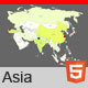 Interactive Map of Asia - CodeCanyon Item for Sale