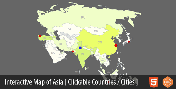 Interactive Map of Asia