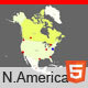 Interactive Map of North America - CodeCanyon Item for Sale