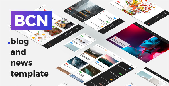 BCN - Clean Blog and News Template