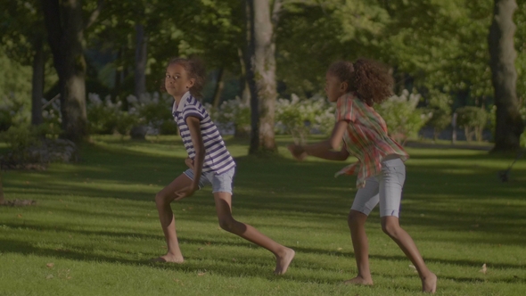 Two Cool African American Little Girls in Dance
