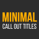 Minimal Call Out Titles - VideoHive Item for Sale