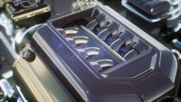 Detailed Car Engine and Other Parts alt