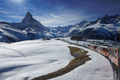 The train towards Gornergrat with Matterhorn view in winter - PhotoDune Item for Sale