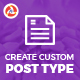 Create Custom Post Type - CodeCanyon Item for Sale