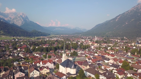 Aerial View of Garmisch-Partenkirchen