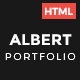 Albert | Portfolio Bootstrap Html Template - ThemeForest Item for Sale
