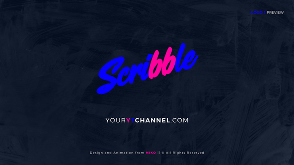 Youtube intro - Scribble Logo Openers alt