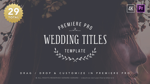 Wedding Titles - Premiere Pro