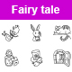 Fairy Tale Outlines Vector Icons - GraphicRiver Item for Sale