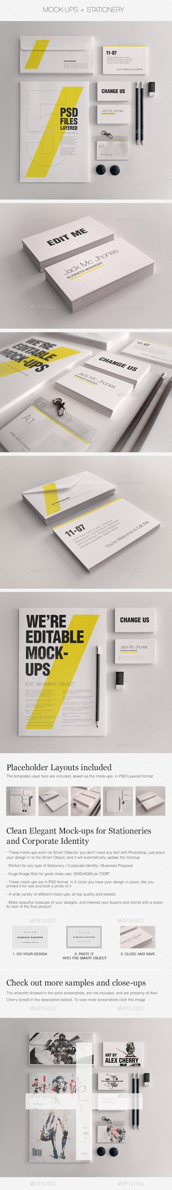 Realistic Stationery Mock-Up Set 1 - Corporate ID