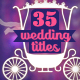 35 Wedding Titles (Photo & Names) - VideoHive Item for Sale