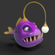 Angler Cartoon Fish - 3DOcean Item for Sale