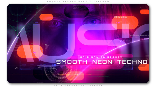 Smooth Techno Neon Slideshow