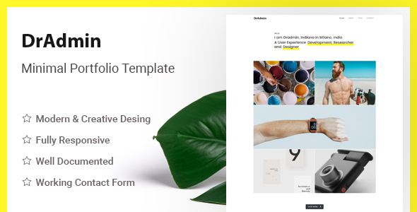 Dradmin - The Ultimate Minimal HTML5 Template