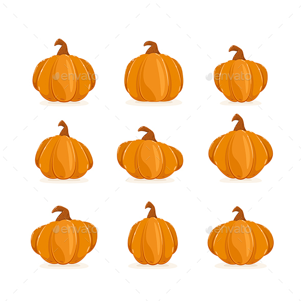 Set of Pumpkins
