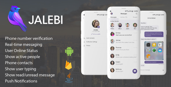 Jalebi - Android Firebase Real-time Chat Messenger v2.0