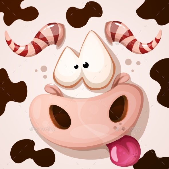 Monster Cow Character