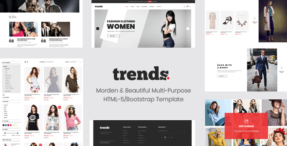Trends - eCommerce HTML5 and Bootstrap 4 Template