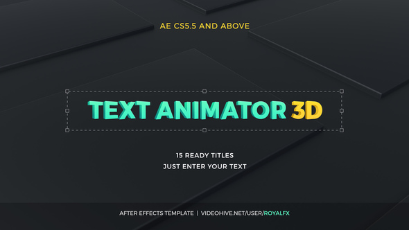 TypeX - 3D Corporate Pack: Title Animation Presets Library