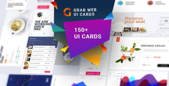 Grab-A Multipurpose Web UI Cards