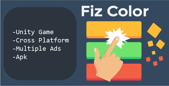 Fiz Color Unity Game (Multiple ads , admob chartboost etc)