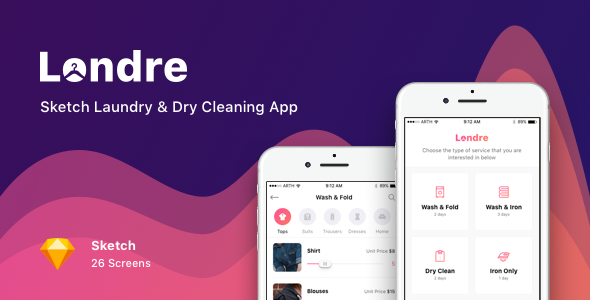 Londre - Sketch Laundry & Dry Cleaning App