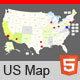 Interactive US Map - Clickable States / Cities - CodeCanyon Item for Sale