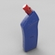 3D Organic Shaped Blue Bottle - 3DOcean Item for Sale