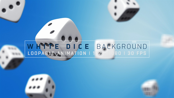 White Dice Background