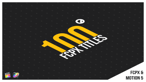 100 Titles | FCPX or Apple Motion alt