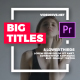 Big Typo Titles I Essential Graphics - VideoHive Item for Sale