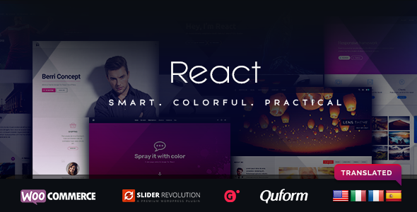 React - Responsive Multi-Purpose WordPress Framework