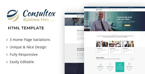 Consultox - Consulting Business HTML Template