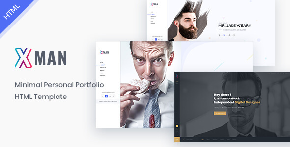 Xman - vCard / Resume / CV / Portfolio Template