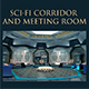 Sci-Fi Corridor and Meeting Room - 3DOcean Item for Sale