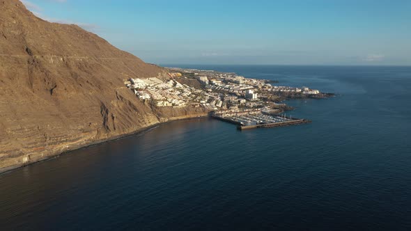 Aerial View of Los Gigantes View of the Marina and the City