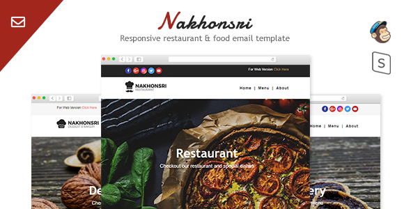 Nakhonsri - Responsive Restaurant & Food  Email Template