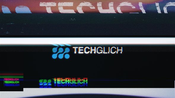 Glitch Logo Intro Reveal alt