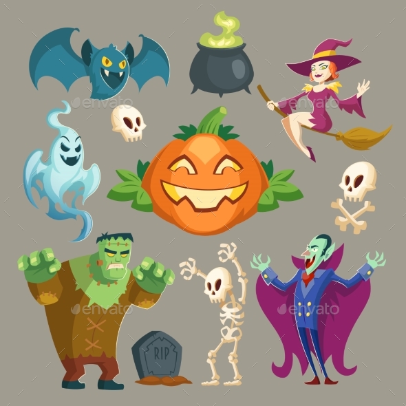 Vector Halloween Characters
