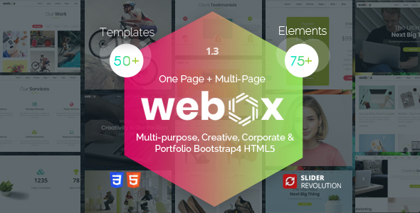 Webox - One Page Parallax