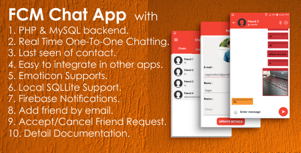 FCM One-to-One Chat App with PHP, MySQL | Native Android Studio
