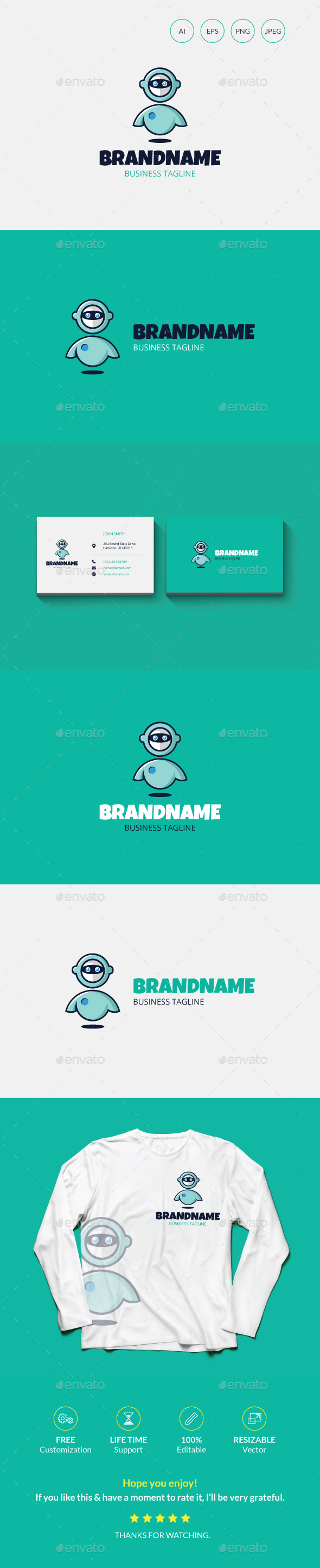 Robot Logo Tamplate