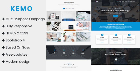 Kemo - Multi-Purpose Onepage Template